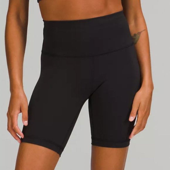 Lululemon Wunder Train High-Rise Short 8" Black Biker Shorts - Picture 1 of 3